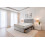 (Small Single, Silver) Emily Plush Bed Set With Mattress, 2 Drawers Same Side & 24"Headboard 1