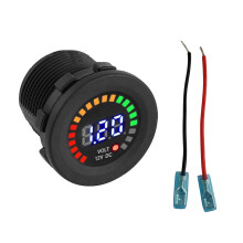 DC 12V Voltmeter Waterproof Digital Voltmeter for Car Boat Voltage Panel Met