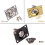 Electric Guitar Bass Replacement Parts Guitar Input Output Jacks Socket Plate Silver 3