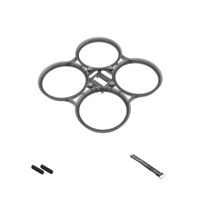 Upgraded Quadcopter Frame Reliable Structure Precise Drones Rack for Protective ring gray