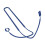 Hanging Neck String Lanyard for Status Between /3ANC Headphone Skin-friendly Blue 1