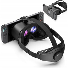 ZESTAW VR DO SWITCH 2, OKULARY OLED VR REGULOWANY PASEK NA GŁOWĘ GOGLE 3D