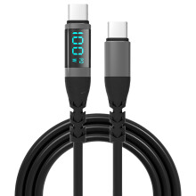 USB C to USB C Cable with 100W Fast Charging Cable Capability for Gadgets 2m Black