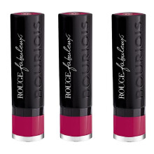 3 Pcs Bourjois Rouge Fabuleux Lipstick - 08 Once Upon A Pink