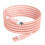 3.28ft/1m 3A Super Fast Charging Cable Data Line with Light Quick Phone Cord Pink 1