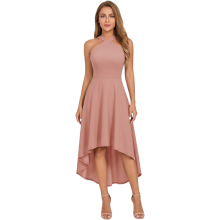 Cocktailkleid Abendkleid Elegant Vintage Ausgestellt Pink S — festliches kleid damen, rockabilly kleid pink
