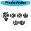Golf Ball Marker Set with Pattern Inserts for Alignment Practice Use 3