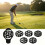 Golf Ball Marker Set with Pattern Inserts for Alignment Practice Use 6