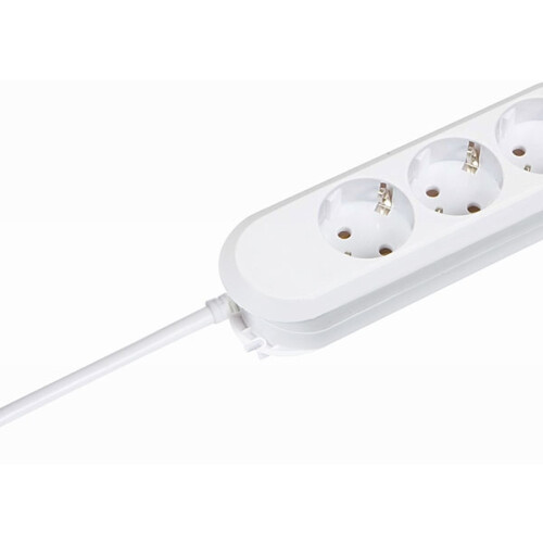 BACHMANN Bachmann Tischsteckdose, 3xDosen(CEE7)->Stecker(CEE7), 5m, weiss, Smart,