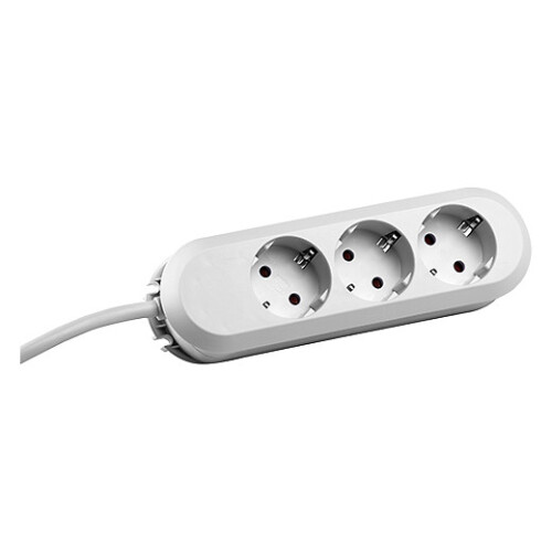 BACHMANN Bachmann Tischsteckdose, 3xDosen(CEE7)->Stecker(CEE7), 3m, weiss, Smart,