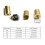 10Pcs Pool Cue Tip  Ferrules Set Billiards Replacement Accessories 13MM 2