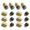 10Pcs Pool Cue Tip  Ferrules Set Billiards Replacement Accessories 13MM 6