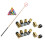 10Pcs Pool Cue Tip  Ferrules Set Billiards Replacement Accessories 13MM 3