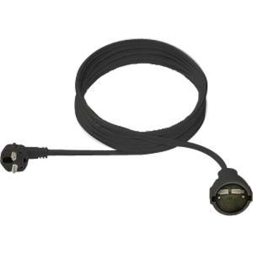 BACHMANN Bachmann Kabel, Verlängerung, Dose(CEE7)->Stecker(CEE7),  5m, schwarz,