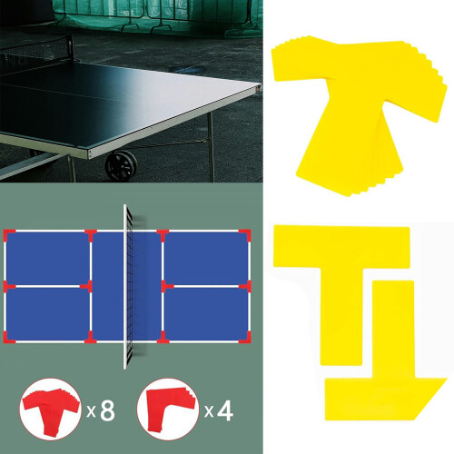 Courts Line Marker Windproof Throw Down Marker Pickleball Courts Line Marker Yellow 2