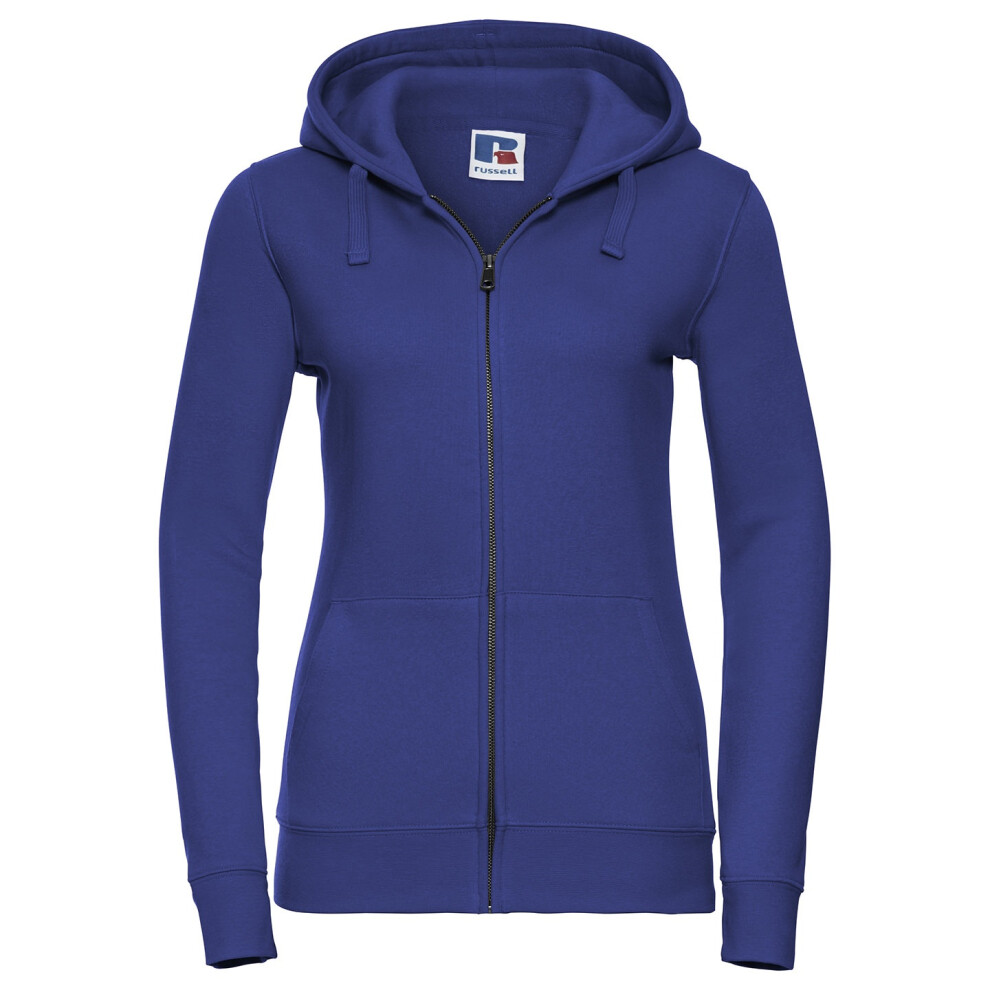 Russell (Xs, Bright Royal Blue) Womens/Ladies Authentic Full Zip Hoodie