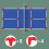Courts Line Marker Windproof Throw Down Marker Pickleball Courts Line Marker Yellow 8