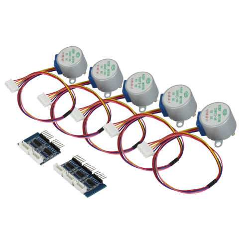 ALLNET 4duino Schrittmotor 5-er Pack 5 Volt. Inkl. Treiber