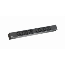ALLNET 19"zbh. Steckdosenleiste,12xKaltgeräte(C13)->Klemme, 1HE/19", *Bachmann*