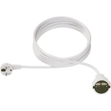 Bachmann Kabel, Verlängerung, Dose(CEE7)->Stecker(CEE7), 3m, weiss,