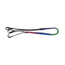 (54in, Purple/Green/Blue/Fuchsia) Hy Rubber Covered Training Reins