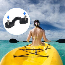 For Kayak Canoe DIY Anchor Trolley Kit System with Pulley O Ring Cam Cleat Deck Hook and Heavy Duty Ropes