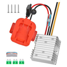 Steg-Ned Omvandlare för 20V Batterikraft Hjulbatteriadapter 20V-12V 20A 240W Inverter Buck Omvandlare