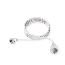 Bachmann Kabel, Verlängerung, Dose(CEE7)->Stecker(CEE7), 10m, weiss,