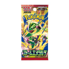 Japanese Pokemon Storm Emeralda Single Booster Pack - Sealed Booster Pack Featuring Mega Rayquaza ex | Storm Emeralda M6