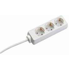 Bachmann Tischsteckdose, 3xDosen(CEE7)->Stecker(CEE7), 3m, weiss, SELLY,