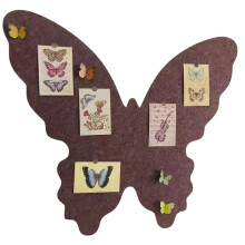 Butterflies Shaped Photo Wall Set Butterflies Bulletin Board Cork Board,Foldable Photo Board Self-Adhesive