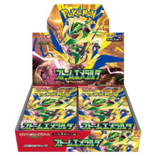 Japanese Pokemon Storm Emeralda Booster Box - 30 Sealed Booster Packs Featuring Mega Rayquaza ex | Storm Emeralda M6
