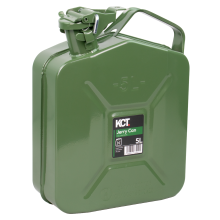 (5L Jerry Can) KCT Jerry Can Durable Metal Fuel Tank Petrol Diesel Gas Spare Oil Gasoline Storage Container for Vehicle Car Motorbike