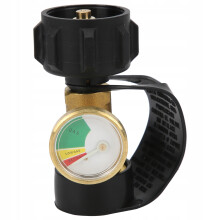 Adapter zbiornika propanu typu 1 do użytku zewnętrznego, manometr do butli