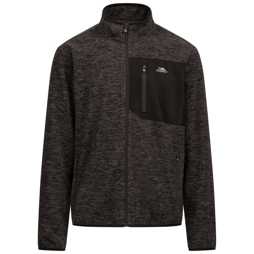 Trespass Men's Full Zip Fleece Cliff Grey Large - Image 2