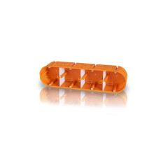 f-tronic UP Gerätedose massiv, 4-fach, t=63mm , UP40