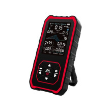 Portable Indoor Air Quality Detector Rea for AQI, CO2, PM2.5, PM1.0 TVOC, HCHO, Particles, Temperature & Humidity Black