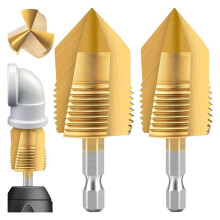 Pipe Threading Tool Kit, Electric Drill Compatible Internal and External Thread Cutting Tool for PVC Plastic Pipes
