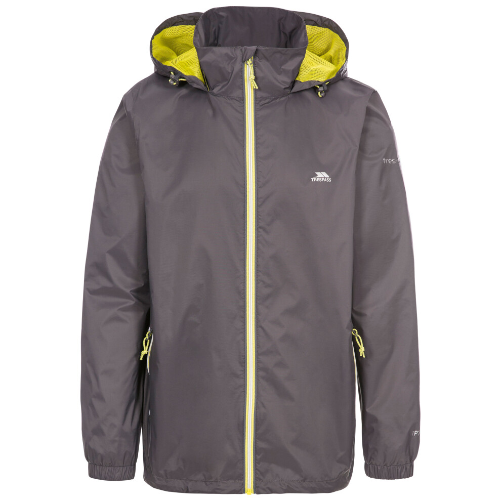 Trespass (Xl, Carbon) Mens Waterproof Jacket With Hood Briar