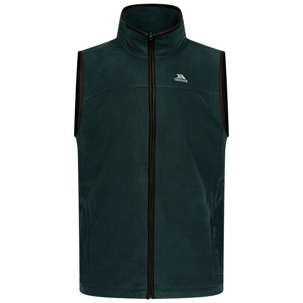 Trespass (L, Dark Green) Mens 2 Zip Pockets Fleece - Bernary - Image 3
