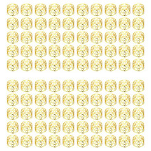 100 Pcs Gold Napkin Rings Metal Napkin Rings Holders Hollow Out Devise Delicate Napkin Rings Bulk for Party Decor