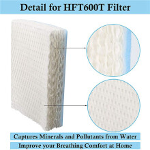 Filtro Umidificatore di Ricambio Da 12 Pezzi Adatto per HFT600 HEV615 HEV615B HEV615W HEV620 HEV620B HEV620W HEV-615