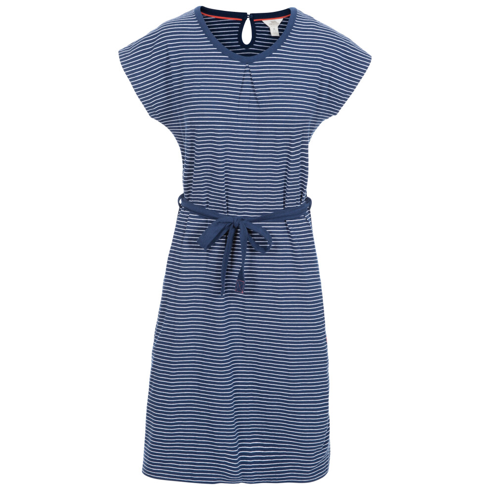 Trespass (14, Navy Stripe) Womens Cap Sleeves Dress - Lidia
