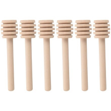 300 Pack of 3 Inch Wood Honey Dipper Sticks, Individually Wrapped, Server