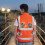Inspection Work Vest with Reflective Finish for Summer Activity Fluorescent o XL 8