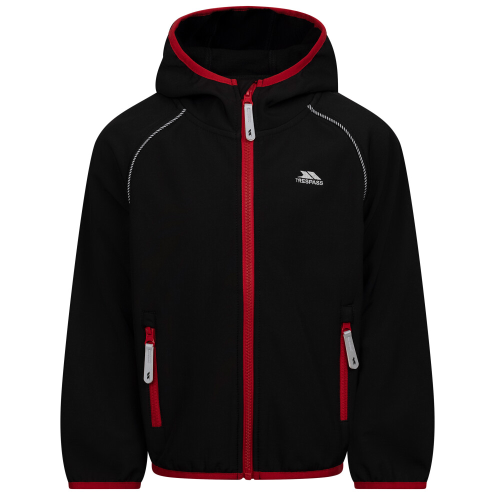 Trespass (5 Years To 6 Years, Black) Unisex Kids Softshell Jacket - Belmoon