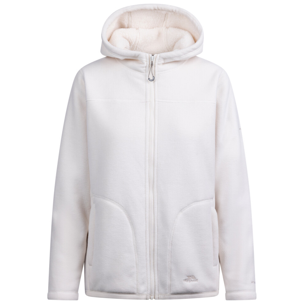 Trespass Women's Hooded Fleece Backstay White Size 14 - Image 2