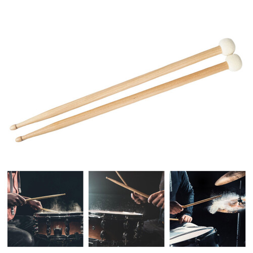 Instrument Practice Playing Drum Tool Timpani Drumsticks Felt Head Drum Sticks 1