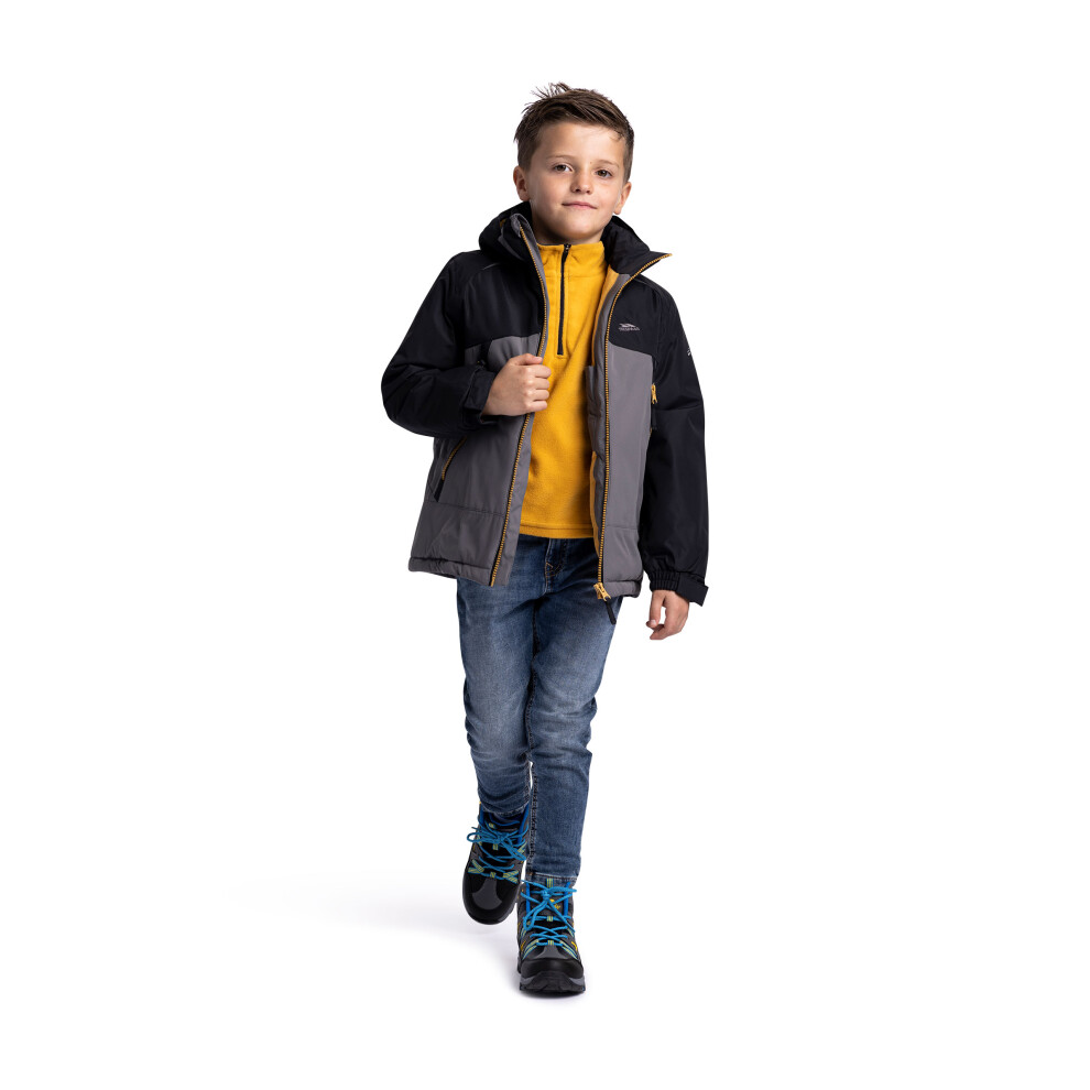 Trespass (3-4 Years, Storm Grey) Boys Waterproof Jacket Hood Coat Discover