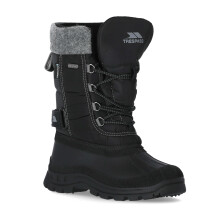 (4, Black) Trespass Kids Snow Boots Waterproof Strachan